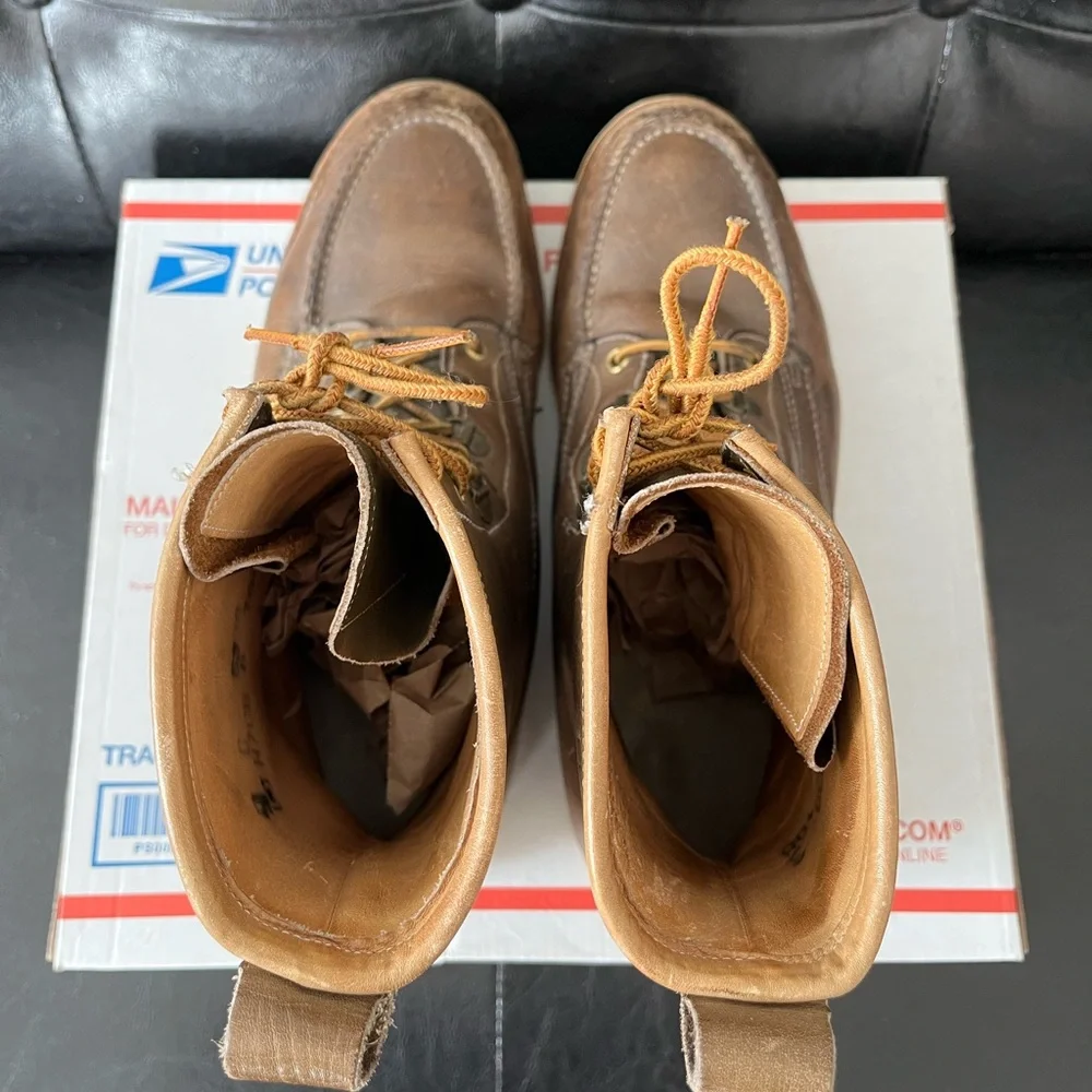HY-TEST Leather Moc Toe Work Boots‎